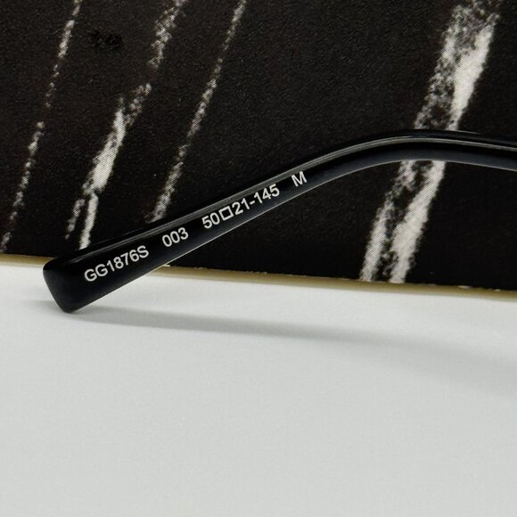 NEW GUCCI GG1876S 003 WOMEN SILVER/GRAY SUNGLASSES GUCCI - Picture 8 of 10